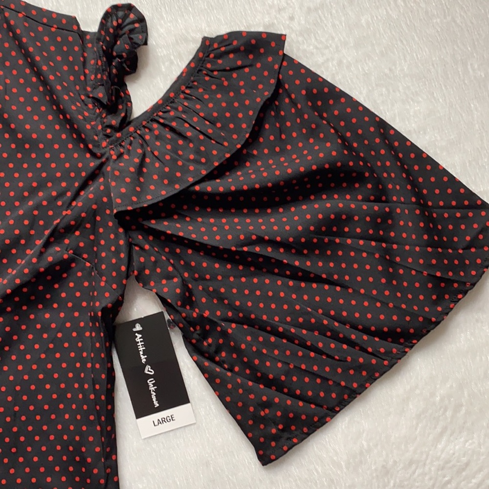 Attitude Unknown HighNeck Ruffle Cold Shou… - Picture 14 of 15